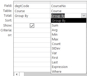 Step 3: Choose the appropriate aggregate for the group