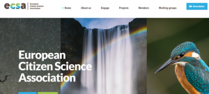 Webpage of European Citizen Science Association