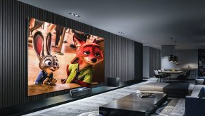 Zootopia movie in a home theater