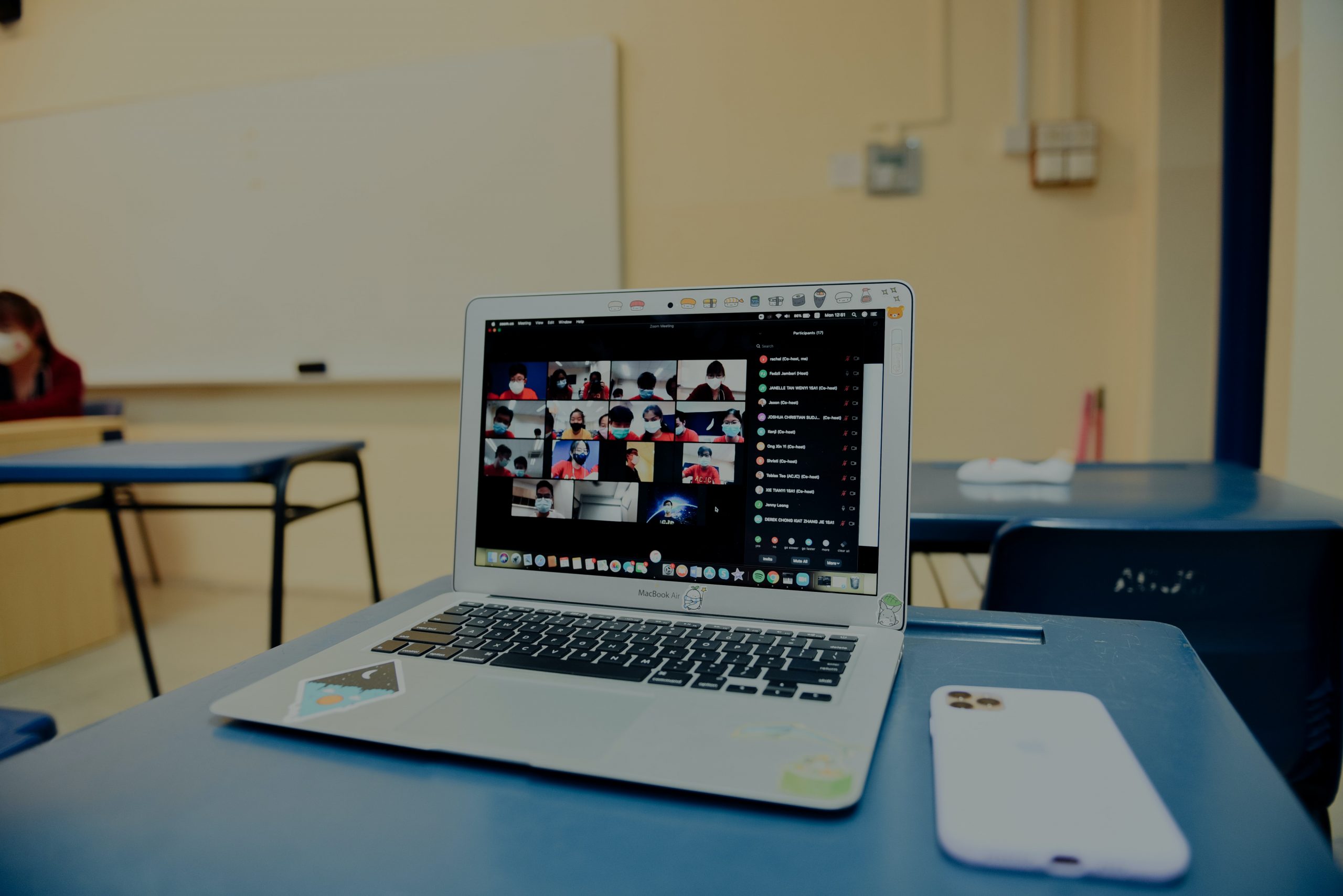 laptop on desk